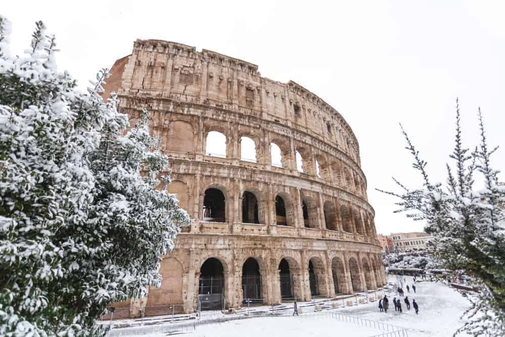 آب و هوای رم در فصل زمستان