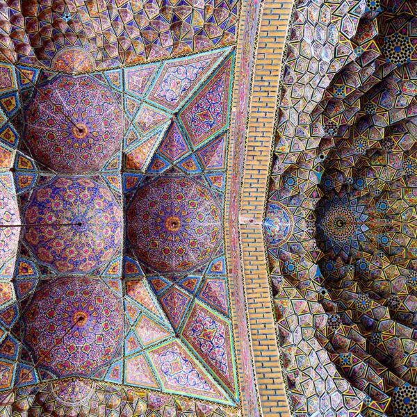 مسجد نصیرالملک شیراز - ایوان شمالی (طاق مروارید) - 1