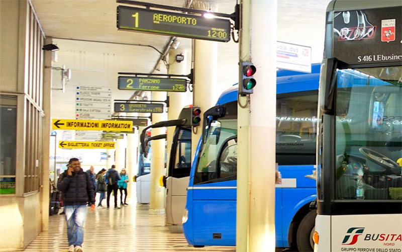 ترانسفر با اتوبوس از فرودگاه فلورانس ایتالیا