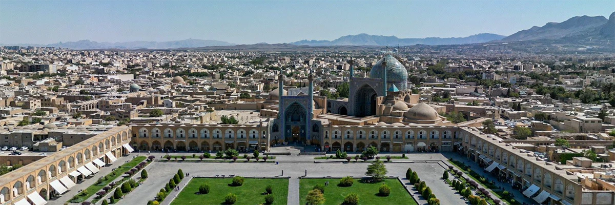 نمایی از بالا - مسجد شاه اصفهان